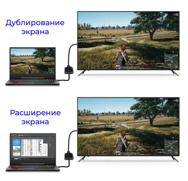 Адаптер - переходник DisplayPort - HDMI, черный