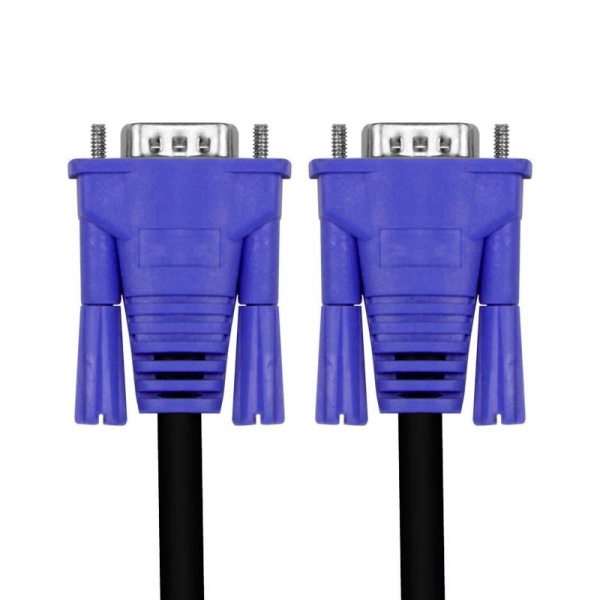 Кабель VGA - VGA 3+6, папа-папа, 15 метров, черный