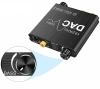 Адаптер - переходник, аудио-преобразователь с оптики (Toslink/SPDIF) на jack 3.5mm (AUX) ver.02 PREMIUM, RCA, регулятор звука и баса, черный