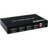 Матричный коммутатор - свитч-сплиттер 4×2 HDMI PRO, 4K 60HZ, оптика (Toslink/SPDIF), jack 3.5mm (AUX), пульт, черный