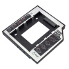 Адаптер SATA III - внутренний корпус для SSD/HDD для ноутбука - optibay (оптибей), 12,7мм, пластик, черный