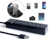 Хаб - концентратор USB3.0 - 7х USB3.0, вертикальный, с LED-индикатором, черный