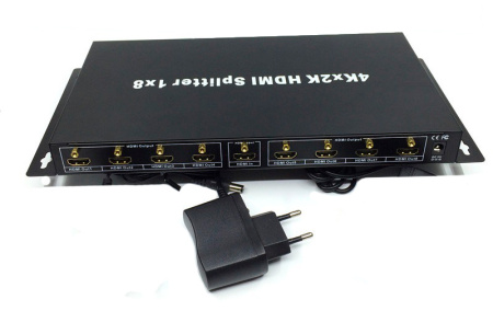 Разветвитель - сплиттер HDMI 1x8, UltraHD 4К, EDID