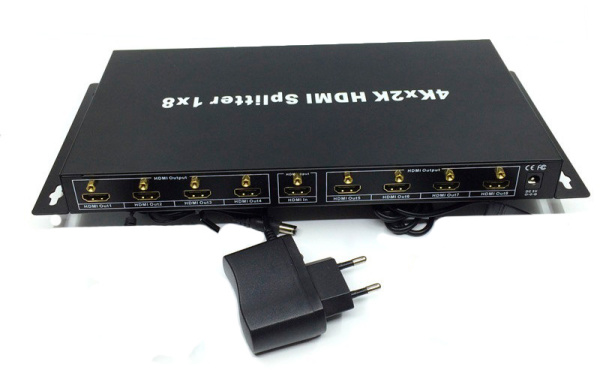 Разветвитель - сплиттер HDMI 1x8, UltraHD 4К, EDID
