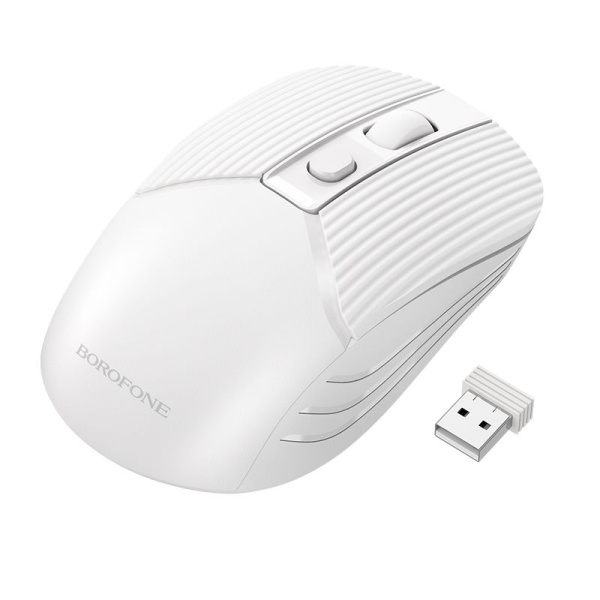 Мышь беспроводная Borofone BG5, 2,4G, 1600dpi, белый