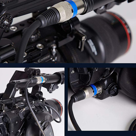 Аудио-кабель XLR (для микрофона, гитары, инструментов), M-F, black, 10 метров