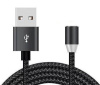 Зарядный магнитный USB кабель, 2.1А, 1м, черный
