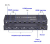 Матричный коммутатор (свитч-сплиттер) 4×4 HDMI v2.0b - 4K 60Гц, HDCP 2.2, HDR, EDID, RS232, бесшовное переключение, алюминий, пульт ДУ