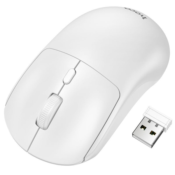 Мышь беспроводная HOCO GM42, 2,4G, 1600dpi, белый