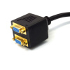 Адаптер - разветвитель - сплиттер 1×2 VGA, пассивный, черный