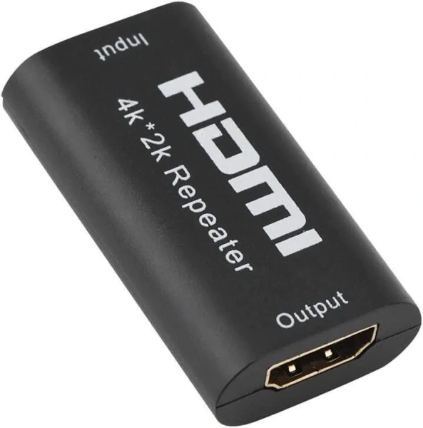 Репитер - повторитель - усилитель сигнала HDMI UltraHD 4K 3D, пассивный, черный