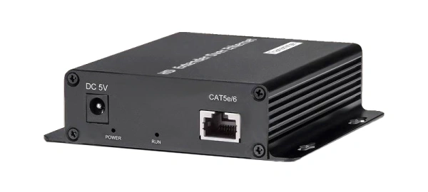 Приемник - удлинитель сигнала HDMI по витой паре RJ45 (LAN) до 200 метров UltraHD 4K, поддержка IP, черный