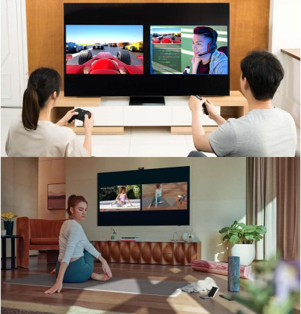 Свитч - делитель экрана HDMI 2х1, RS232, 1080p 60Hz