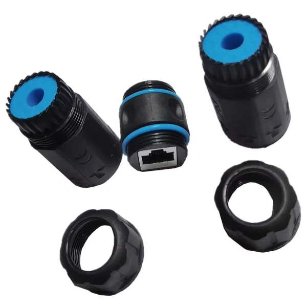 Удлинитель POE экранированный с разъемом RJ45 CAT6 IP68 водонепроницаемый