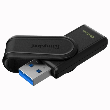Флешка 64GB Kingston DataTraveler Exodia S (DTXS/64GB), USB3.0, черный