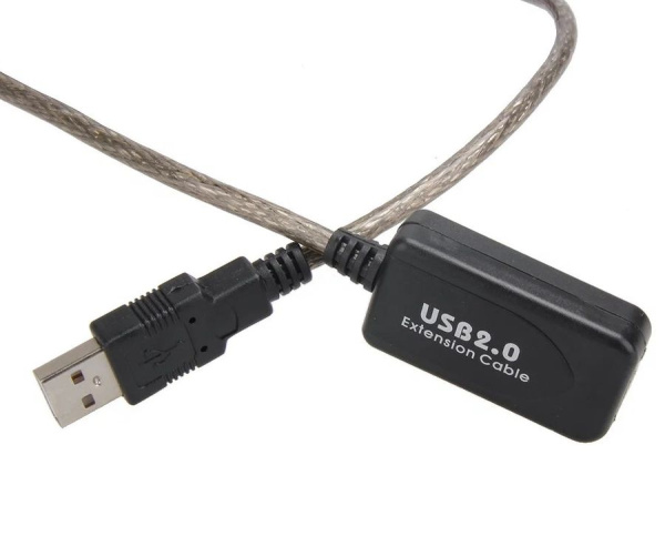 Кабель USB2.0 с усилителем, папа-мама, 30 метров