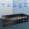 Свитч - делитель экрана HDMI 1x4, UHD 4K 60HZ, RS232, Toslink/SPDIF, Jack 3,5mm (программируемый)