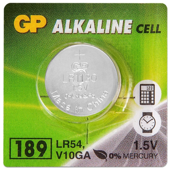 Батарейка часовая - элемент питания GP 189/LR54/AG10/10BP