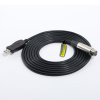 Цифровой кабель USB2.0 - XLR для микрофона с звуковой картой, 3 метра, черный