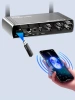 Караоке-система Аудио адаптер Hi-Fi LY18, беспроводной микрофон DM-684, комплект: 4 микрофона + приемник