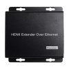 Приемник - удлинитель сигнала HDMI по витой паре RJ45 (LAN) до 200 метров UltraHD 4K, поддержка IP, черный