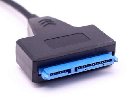 Адаптер - переходник - кабель SATA - USB3.1 Type-C для жесткого диска SSD/HDD 2.5″, черный