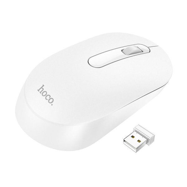 Мышь беспроводная HOCO GM14, 2,4G, 1200dpi, белый