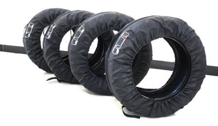 Чехлы для хранения автомобильных колес 18-23 дюймов, пыленепроницаемые, черный