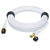Сетевой кабель RJ45 - витая пара - патчкорд SFTP CAT-8 40 Гбит/с POE, бескислородная медь, двойное экранирование, 26 AWG, 2 метра, белый