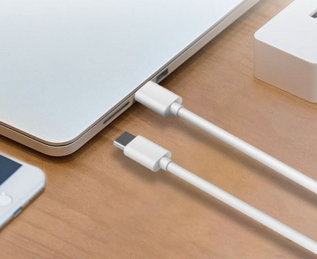 Дата-кабель для сверхбыстрой зарядки USB-C - USB-C PD 100W 5A, 1 метр, белый