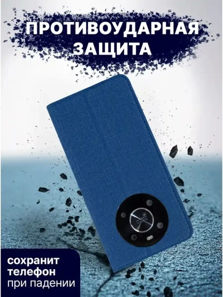 Чехол-книга Bingo Book для HONOR X9b, синий