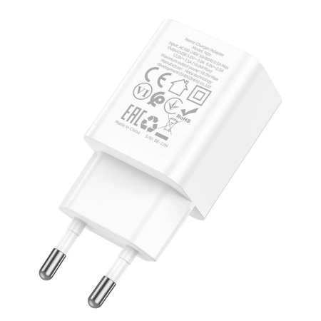 Зарядное устройство сетевое - блок питания HOCO N26, USB QC3.0, белый