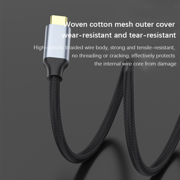 Кабель USB3.1 Type-C - DP, UltraHD 8K60Hz, 2 метра, черный