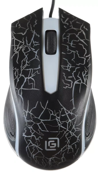 Мышь игровая проводная Оклик 395M SHADOW, 1500dpi, черный