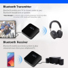 Универсальный аудио адаптер RX/TX Bluetooth v5.0 - оптика (Toslink/SPDIF) - jack 3.5mm (AUX), черный