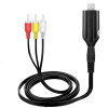 Кабель - переходник HDMI на RCA (AV) ver.03, черный