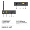 Адаптер - аудио-преобразователь оптика (Toslink/SPDIF) - Bluetooth на jack 3.5mm (AUX), RCA, черный