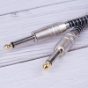 Кабель jack 6.35mm (AUX) PRO, папа-папа, 3 метра, черный