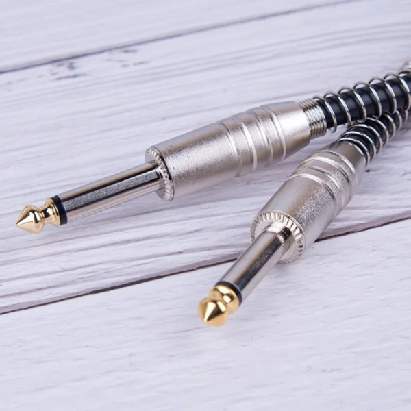 Кабель jack 6.35mm (AUX) PRO, папа-папа, 3 метра, черный