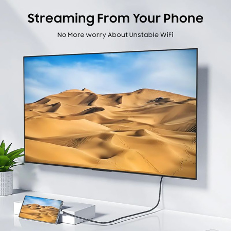 Кабель USB3.1 Type-C - HDMI, UltraHD 8K60Hz, 2 метра, черный