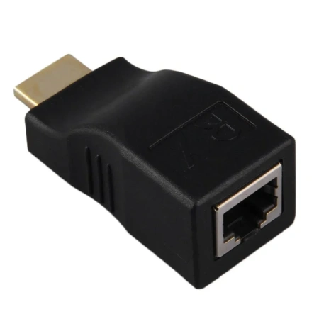 Удлинитель сигнала HDMI по витой паре RJ45 (LAN) до 30 метров, пассивный, комплект