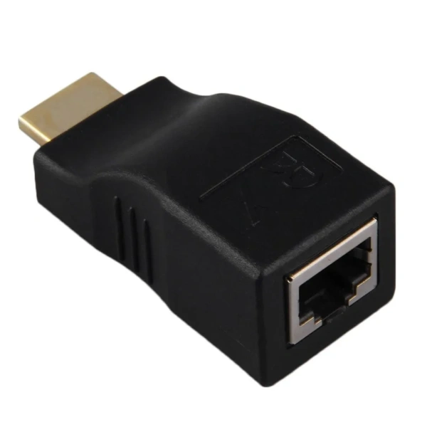 Удлинитель сигнала HDMI по витой паре RJ45 (LAN) до 30 метров, пассивный, комплект