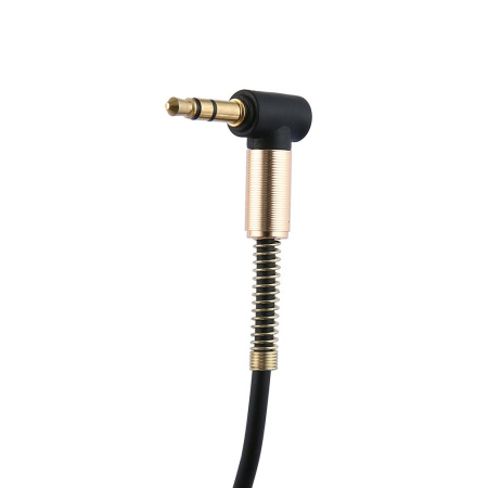 Кабель jack 3.5mm (AUX) PRO, папа-папа, 1 метр, черный