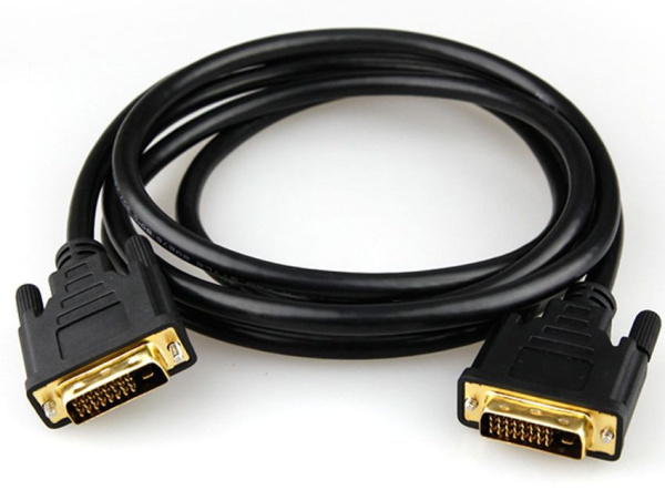 Кабель DVI-D - DVI-D, папа-папа, 3 метра, черный