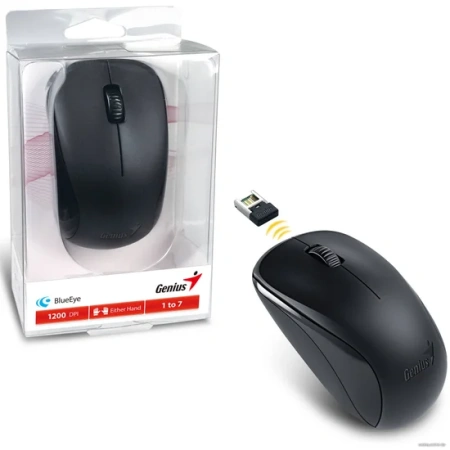 Мышь беспроводная Genius NX-7000, 1200dpi, чёрный