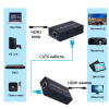 Удлинитель сигнала HDMI по витой паре RJ45 (LAN) до 100 метров, активный, UltraHD 4K, комплект, черный