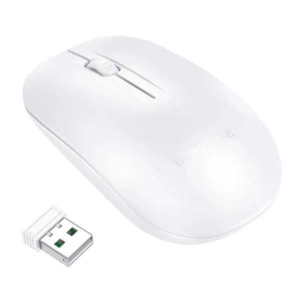 Мышь беспроводная Borofone BG14, 2,4G, 1000dpi, белый