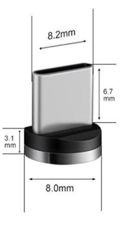 Коннектор - магнитная головка USB Type-C
