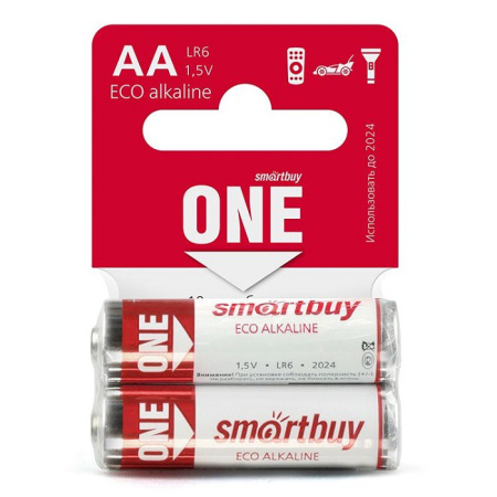 Батарейка - элемент питания SMARTBUY ONE AA/LR6/2SB