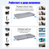 Матричный коммутатор - свитч-сплиттер 4×4 HDMI 4K60Гц PRO, jack 3.5mm, SPDIF/Toslink, RS232, EDID, пульт ДУ